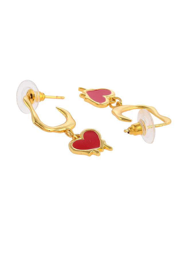 Valentine'S Day Collection Gold Plated Hearts Pendant Set : 8905124490718