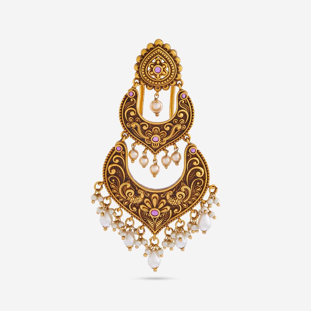 Plated Ethnic Antique Hair Brooch  -185165 : 442024