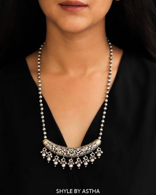 Tattva Ghughri Chitai Ball Classic Necklace : SE50177-2