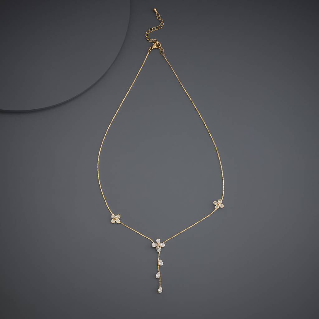 Kushal'S Fashion Jewellery White Gold-Plated Party Trendy Necklace-174484 : 418505