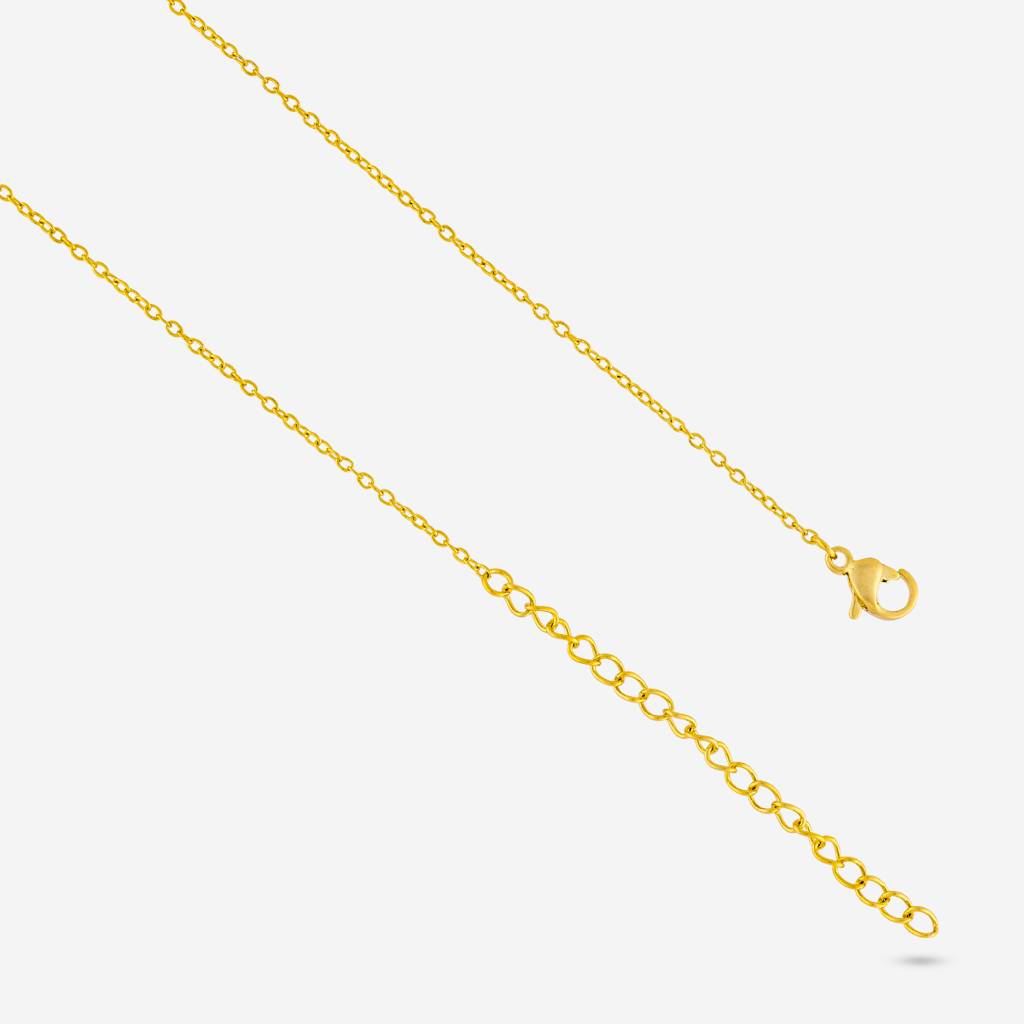 Kushal'S Fashion Jewellery White Gold-Plated Party Trendy Zircon Necklace -454810 : 454810