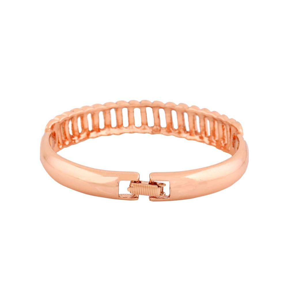 Estele Rosegold Plated Sparkling Bracelet With White Austrian Crystals For Girls And Women : 100944-RGBR