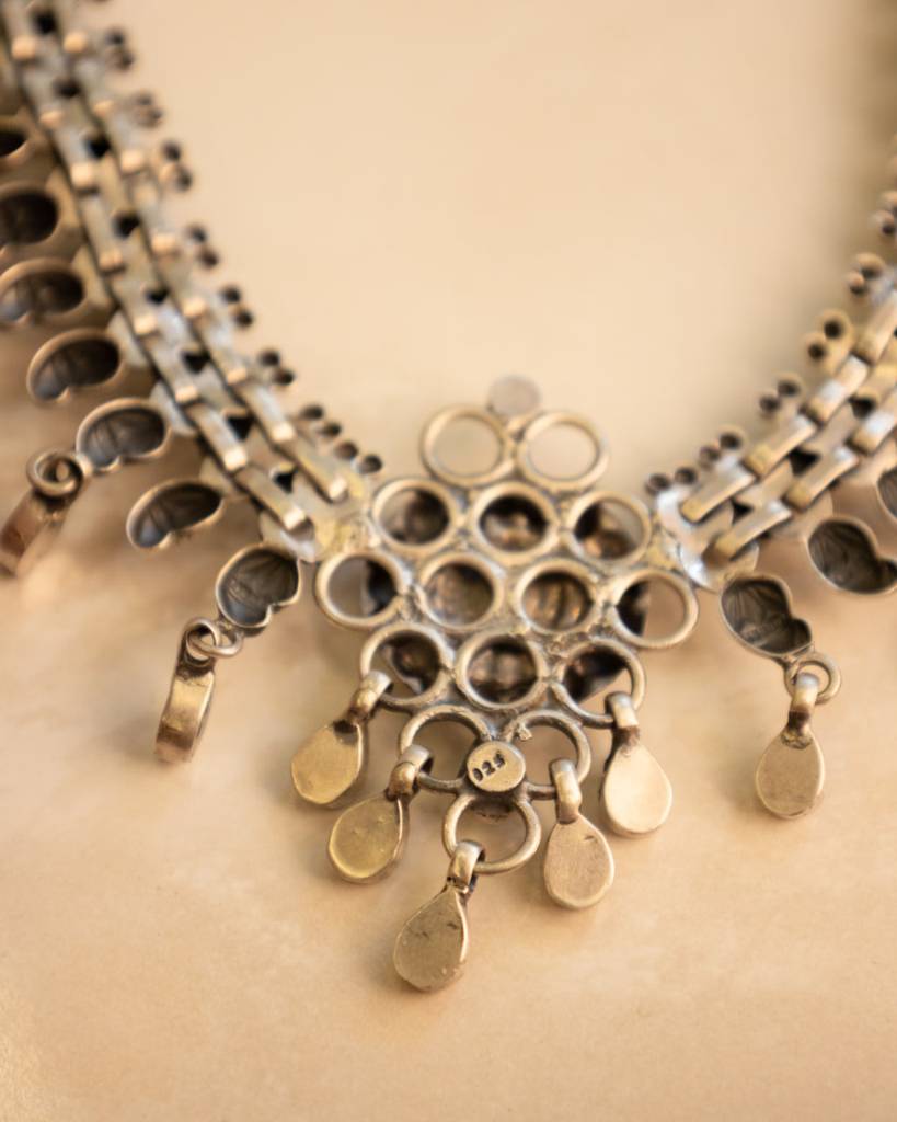Tattva Jadau Statement Necklace Set : SN11378