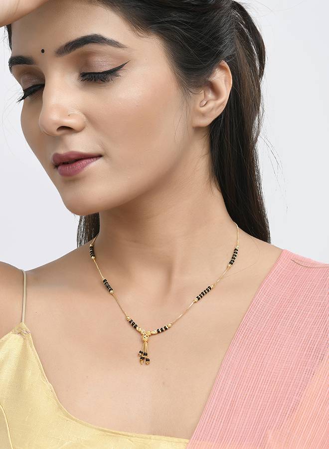 Sparkling Elegance Cz Drop Beaded Mangalsutra-Sisur20051 : 8905124522556