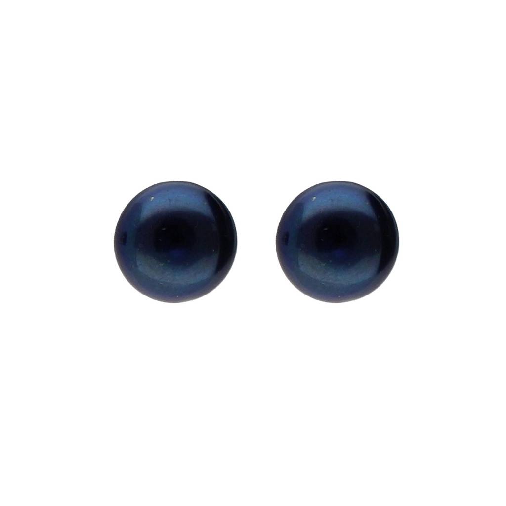 2 Line 5-6Mm Black Round Pearl Set : JPJUN-20-149