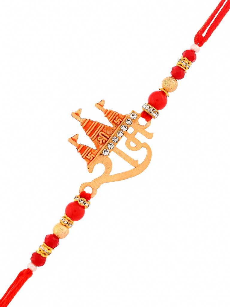Lord Ram Divine Beaded Rakhi For Brother : 8905124524574