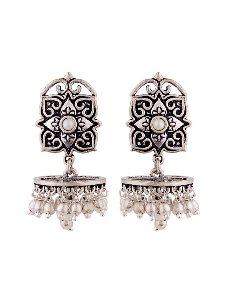 Work Essentials Rangoli Inspired Earrings : 8907617869339