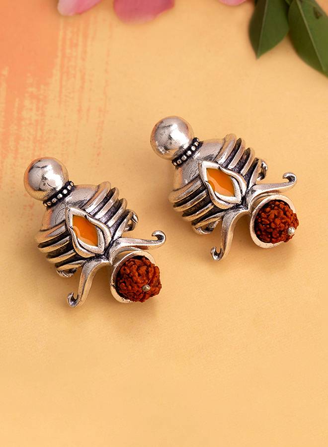 Aham Brahmasmi Rudraksha Earrings : 8905124111873