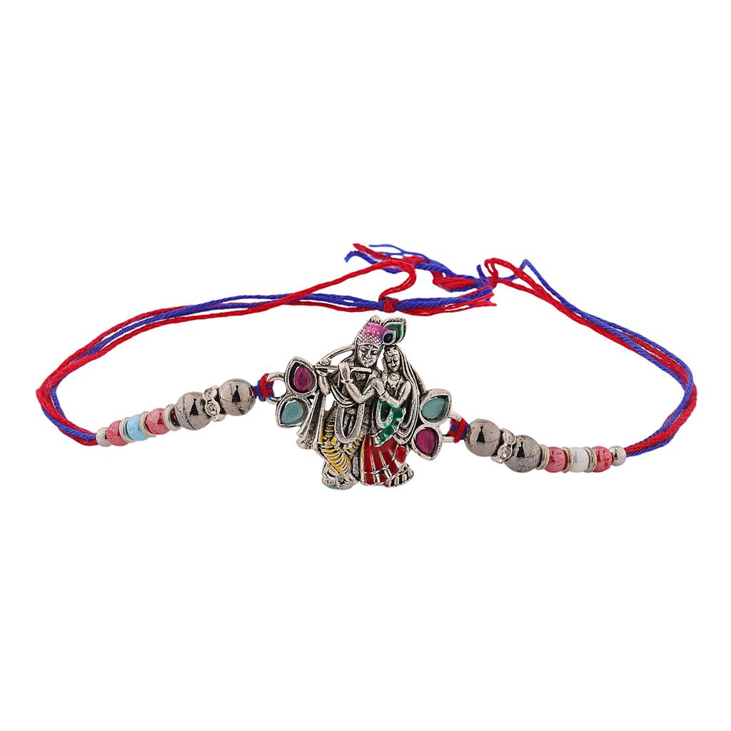 Divine Radha Krishna Thread Rakhi For Brother : 8905124561937