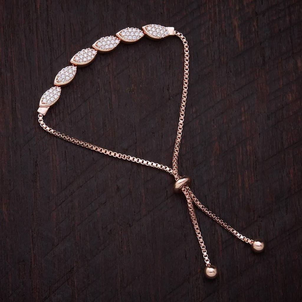 Kushal'S Fashion Jewellery  Plated Party Zircon Bracelet-140164 : 344547
