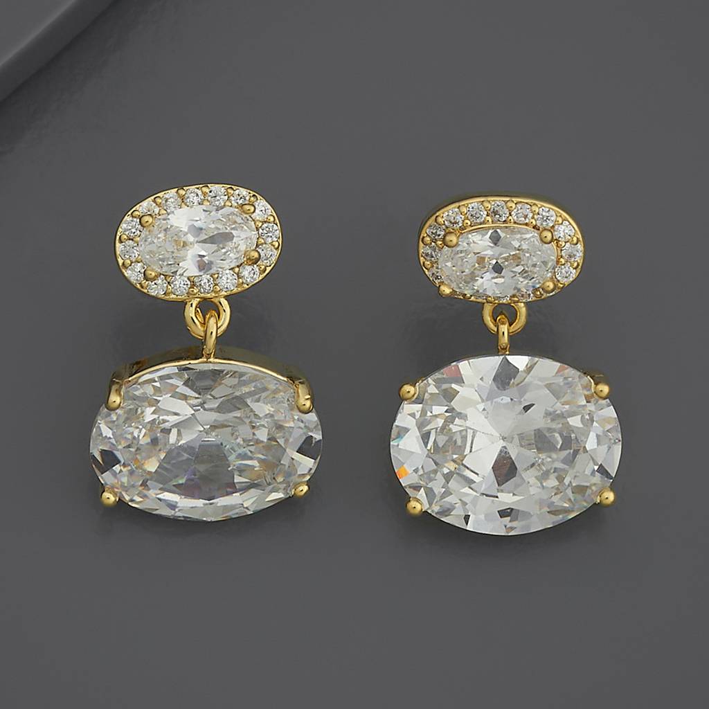 Kushal'S Fashion Jewellery Party Zircon Drop Earrings-186187 : 444041