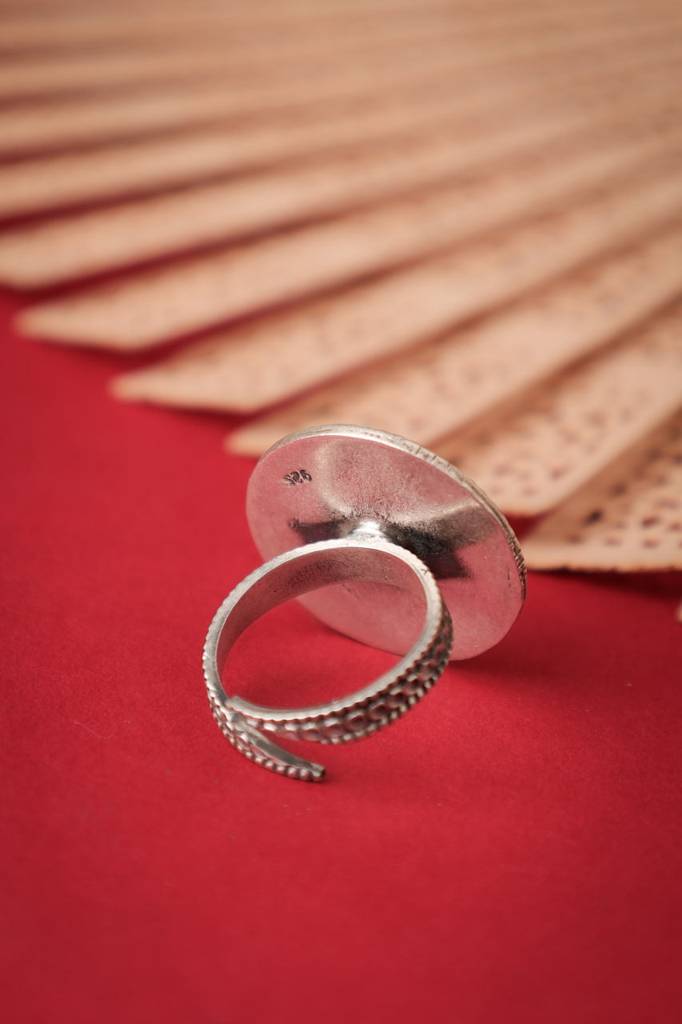 Mizoya Intricate Flower Raani Ring : SR180355