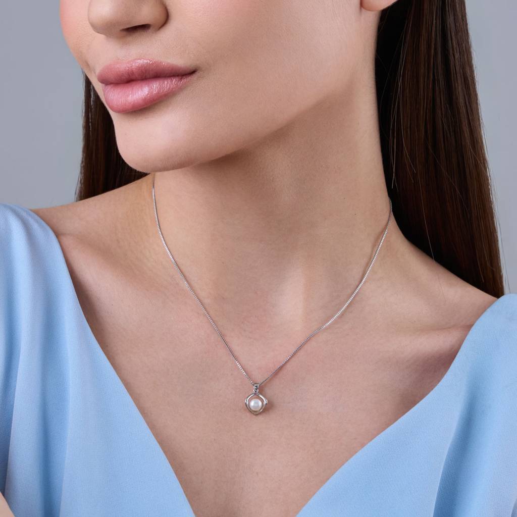 Kushal'S Fashion Jewellery Pearl Plated Party Trendy Zircon Necklace-187037 : 445841