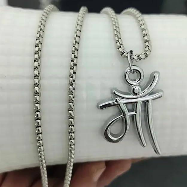 Gehena By Estele Spiritual Maa Locket Pendant For Men & Women: Rhodium-Finished Spiritual & Devotional Cha : OSAK044-IRPENDANT