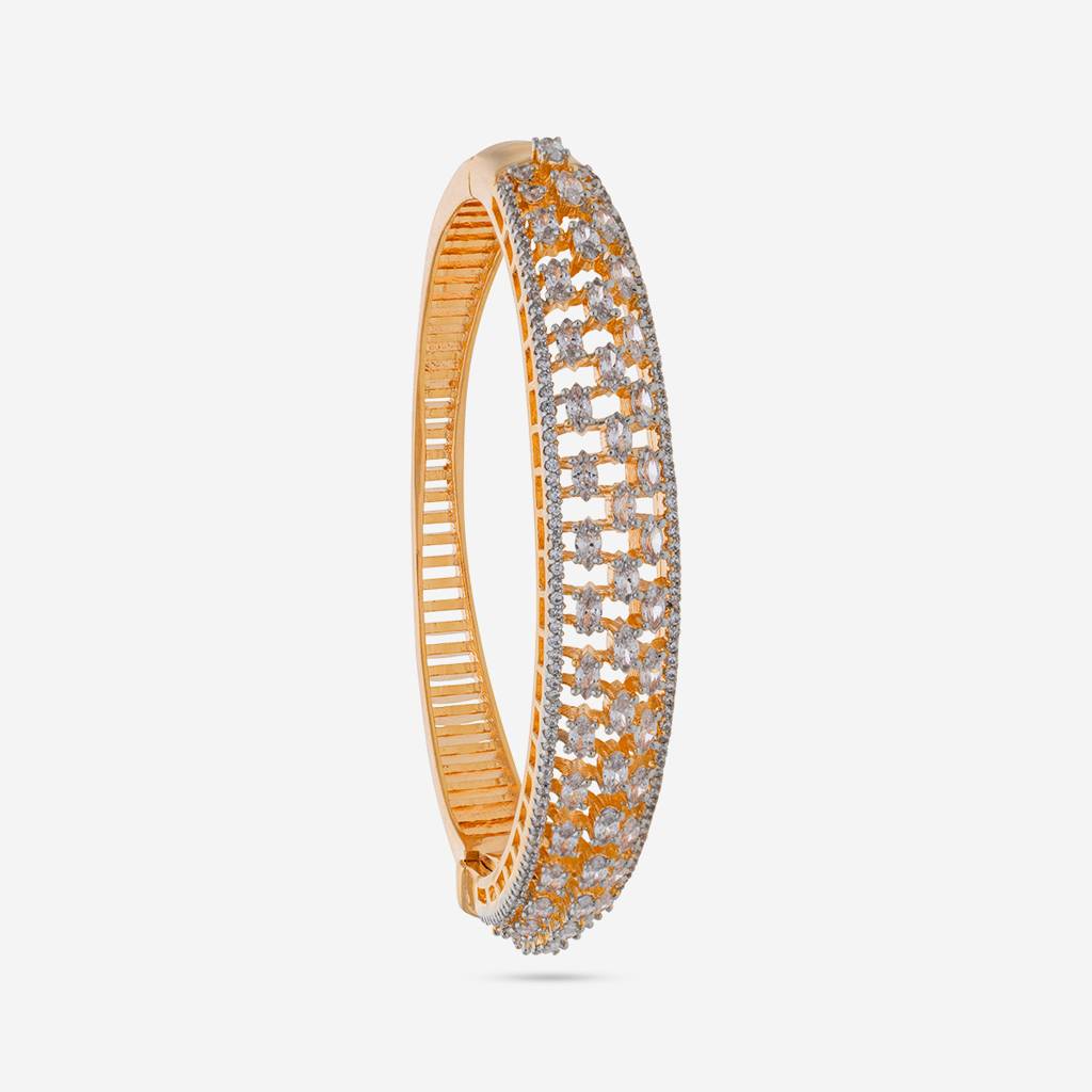 White Gold-Plated Party  Zircon Kada-440514 : 440514