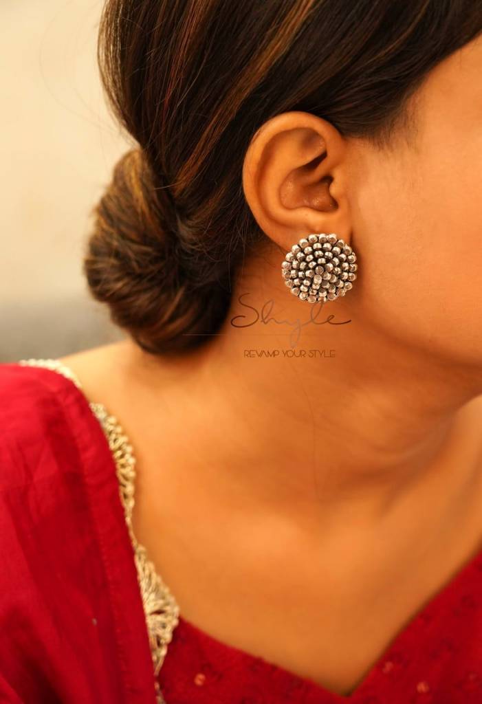 Essence Scintillating Tri Flower Motif Ring Earring Choker Set : SE50252