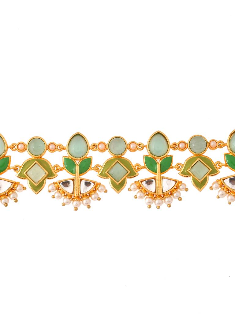 Forever More Lotus Choker Necklace Set : 8905124498264