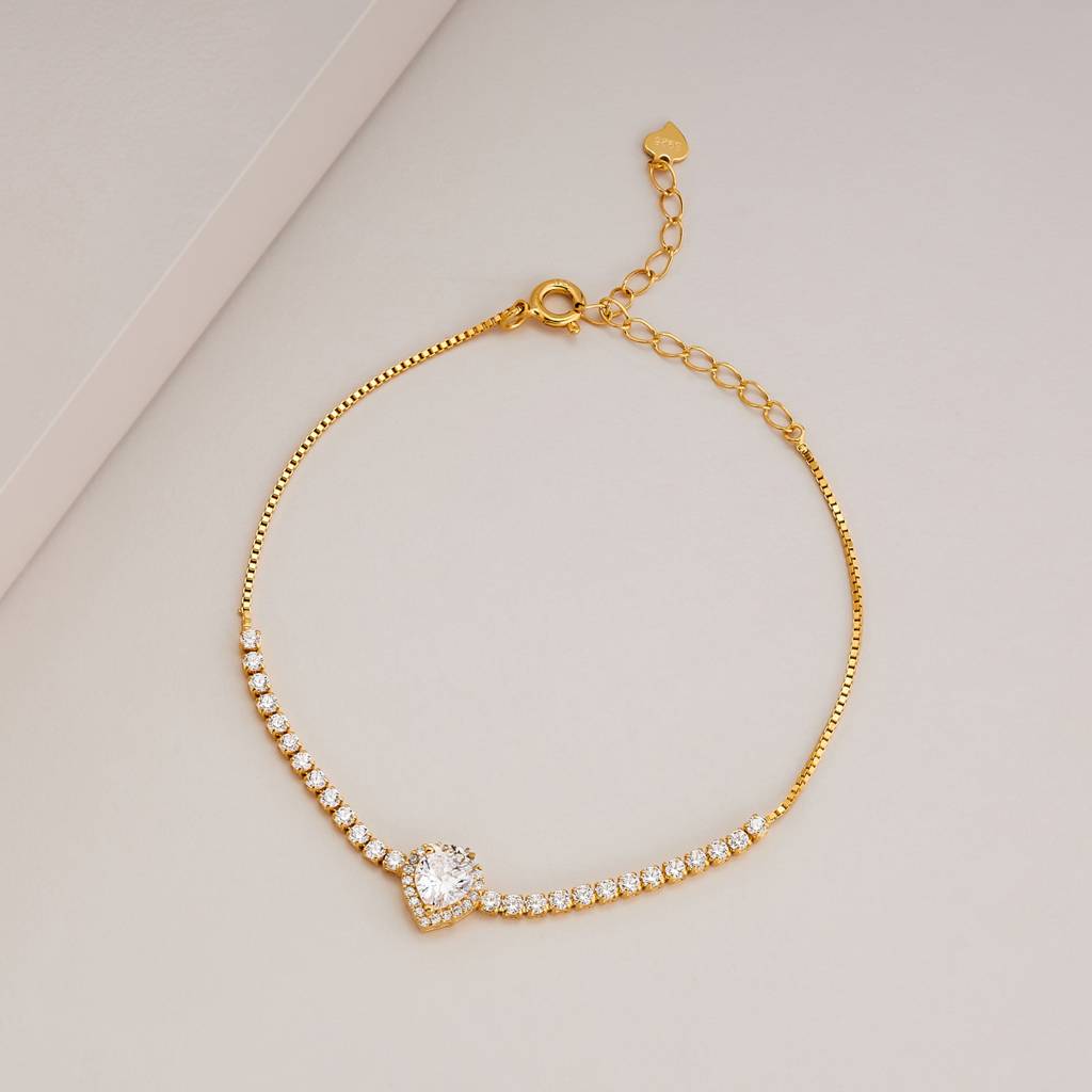 Kushal'S Fashion Jewellery Plated Party 92.5 Sterling Silver Bracelet -191285 : 453355