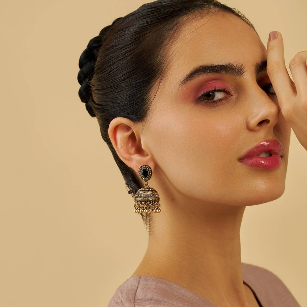 Party Zircon Trendy Jhumkas-178744 : 427914