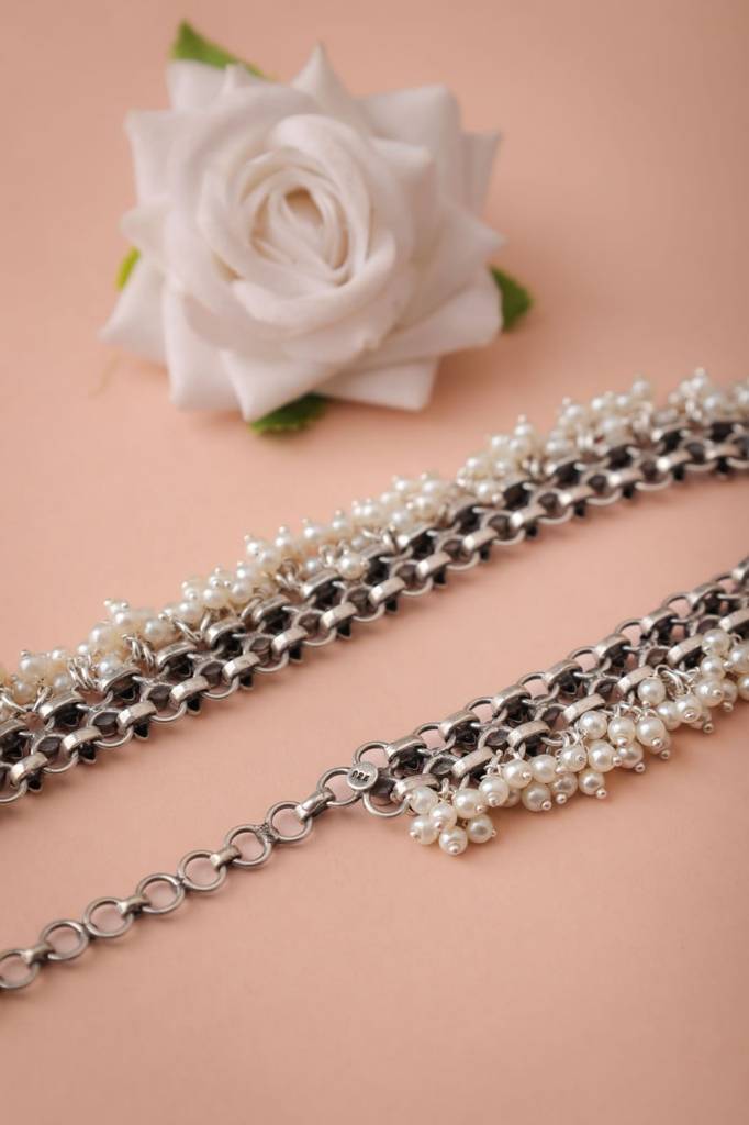 Tattva Raani Jadau Pearl Drop Classic Necklace : SR6008
