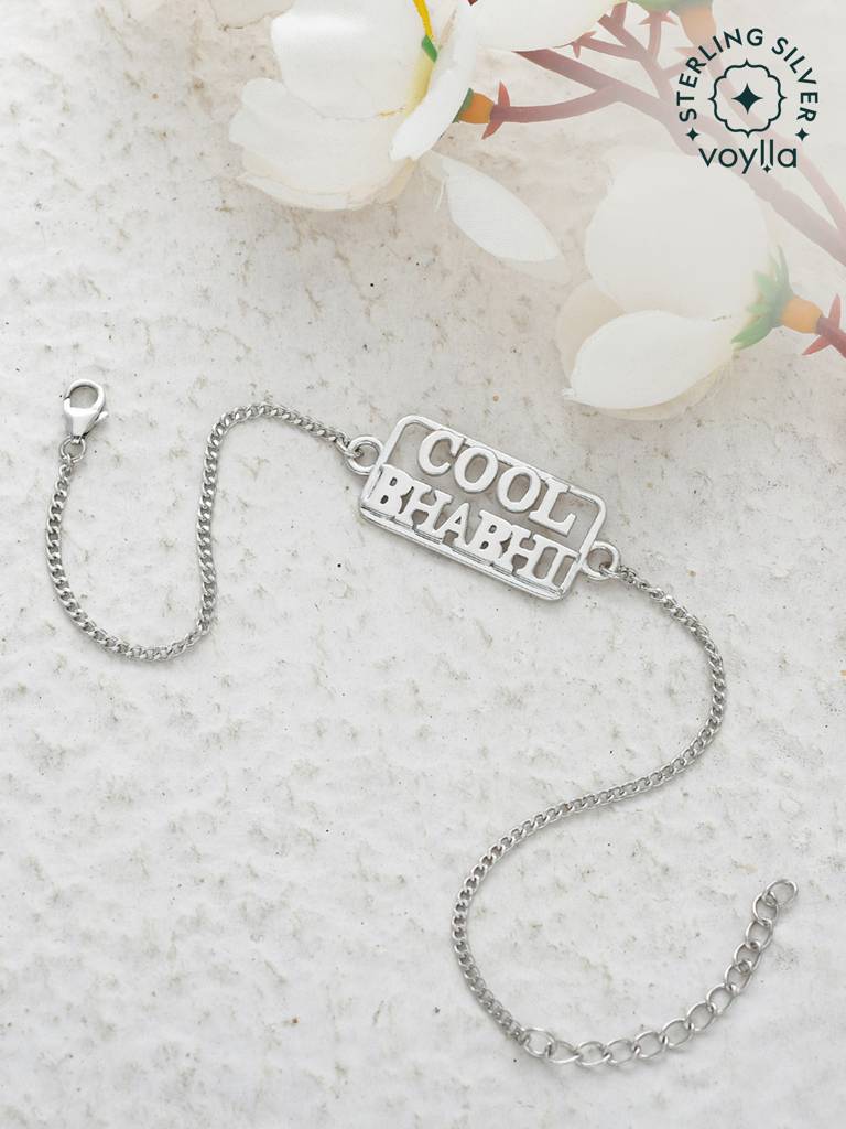 925 Sterling Silver Precious Cool Bhabhi Rakhi : 8905124466683