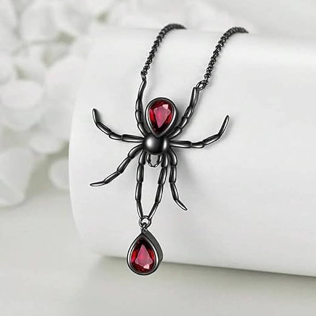 Bloodstone Necklace : NS14234-BLK-RED