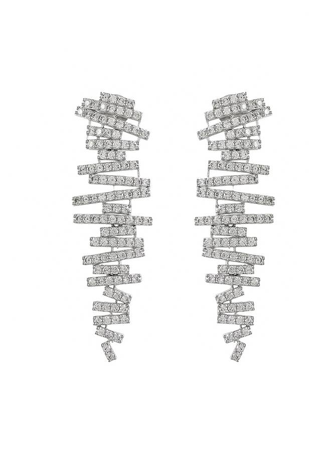 Mosaic Abstract Radiance Statement Earrings : 8905124518931