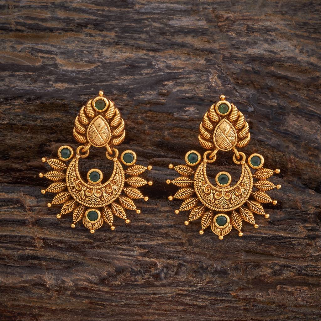 Kushal'S Fashion Jewellery Spherical Chandbalis Earrings : 427700