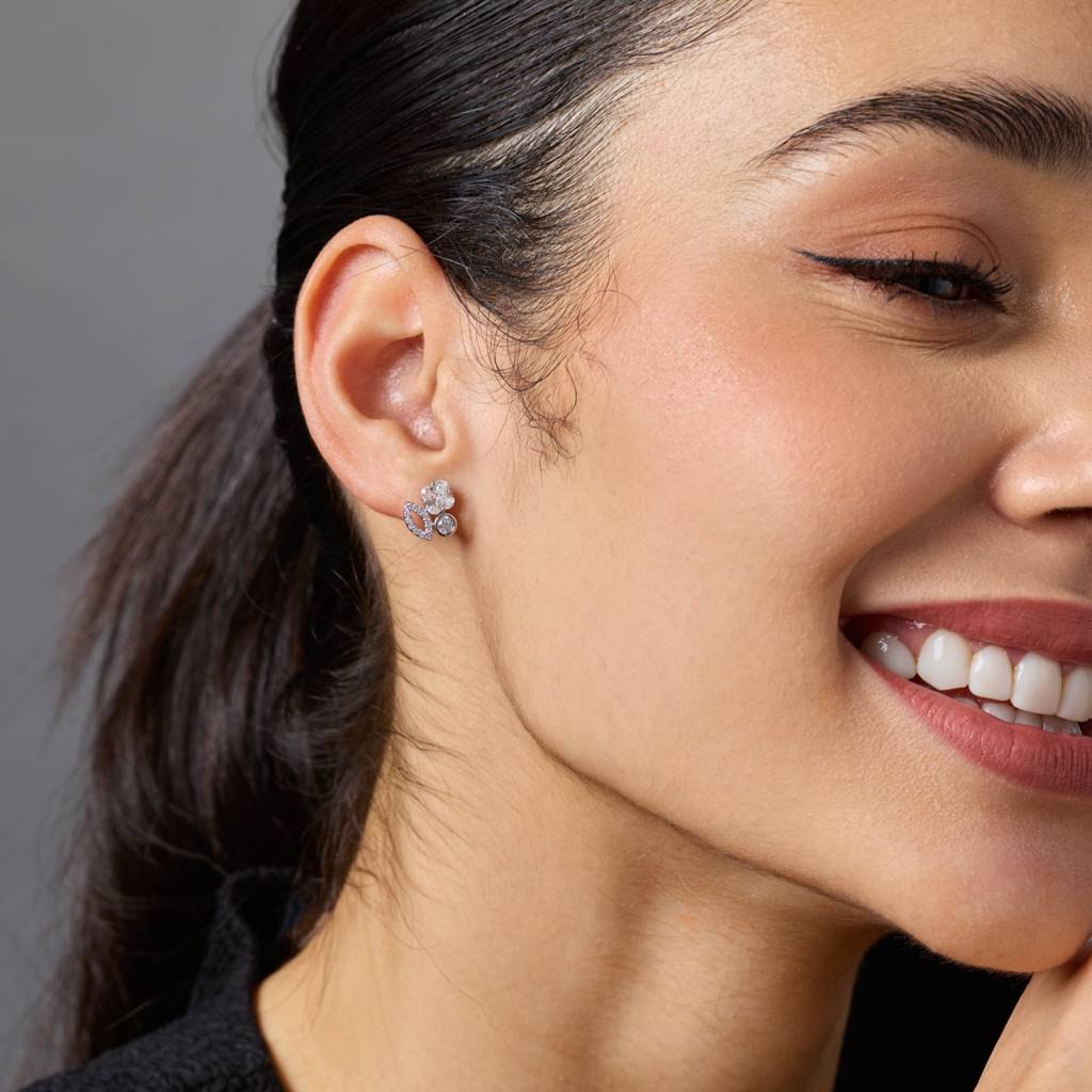 Kushal'S Fashion Jewellery -Plated Party Trendy Zircon Stud Earrings -192760 : 455690