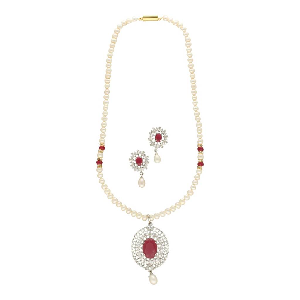 Darsh Pearl Necklace Set : JPSEP-24-019
