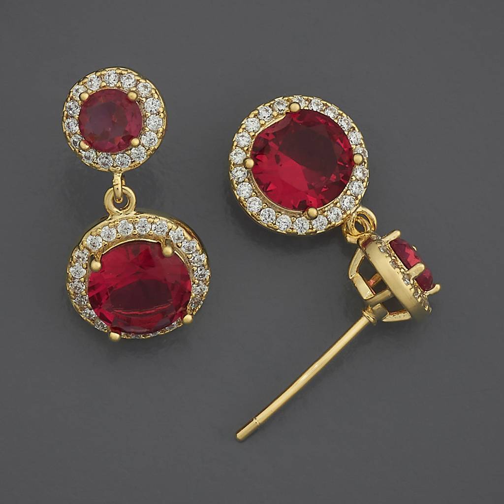 Kushal'S Fashion Jewellery Party Zircon Drop Earrings-185966 : 443512