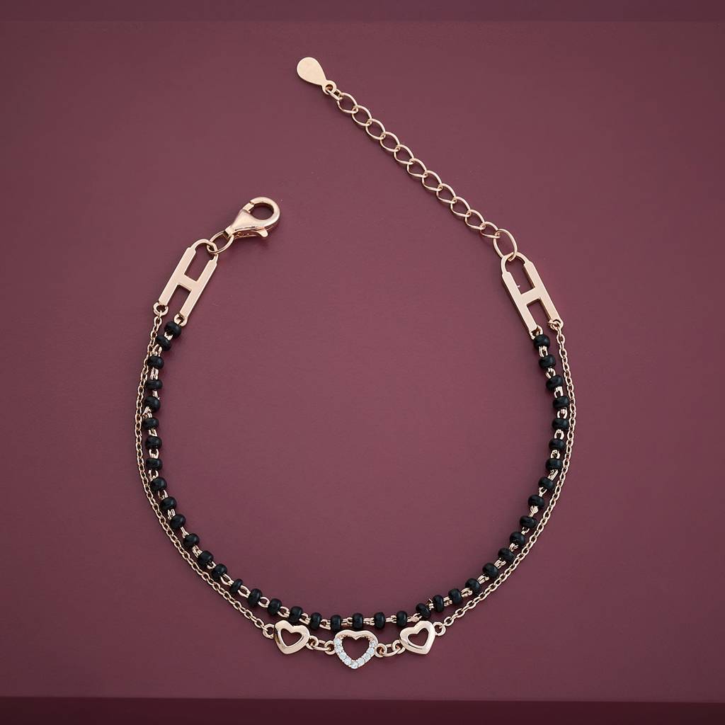 Kushal'S Fashion Jewellery Ethnic 92.5 Sterling Silver Link Bracelet-157417 : 390535