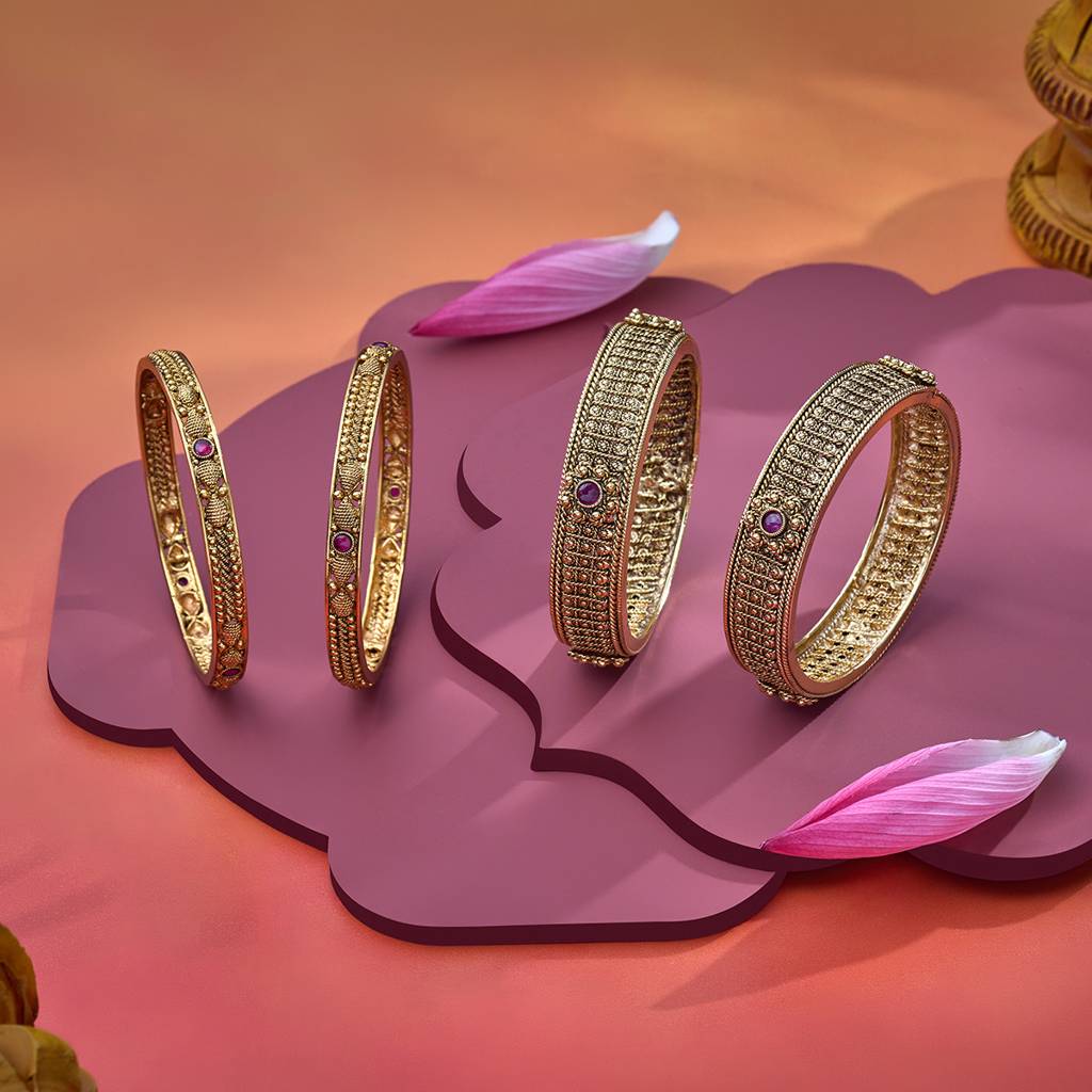 Kushal'S Fashion Jewellery Antique Bangle -150356 : 406022