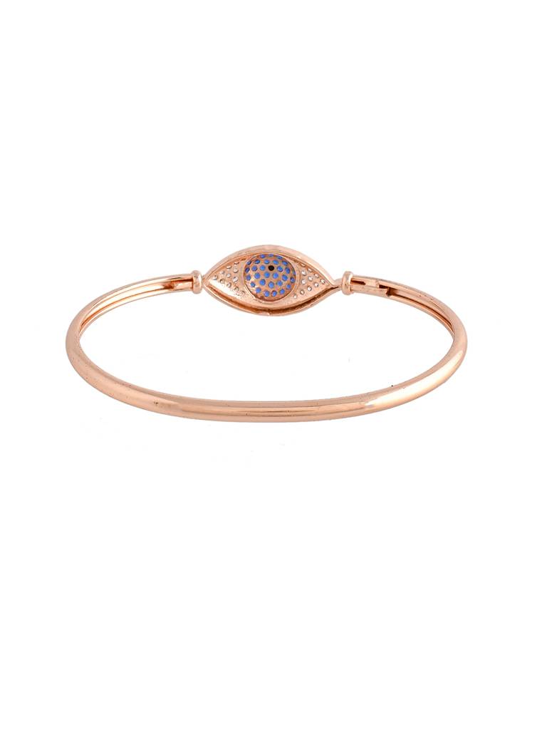 Sparkling Elegance Round Cut Blue And White Cz Evil Eye Adjustable Bracelet : 8905124504378