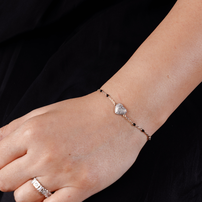 Blush Bloom  Heart Bracelet : JEWBRA26