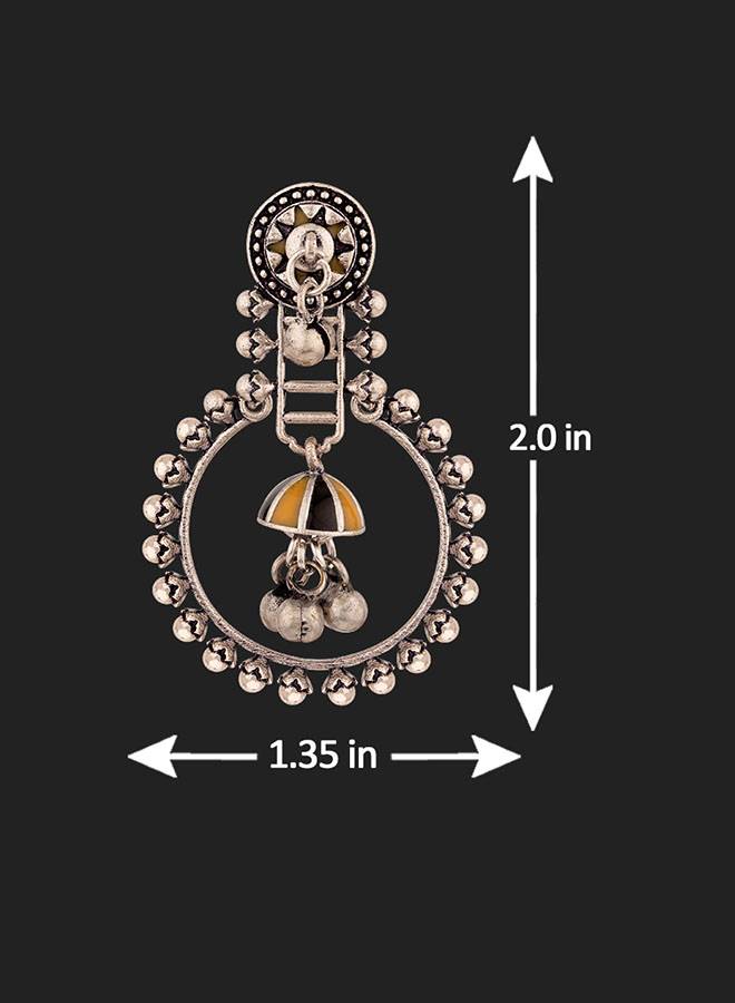 Taal Mridang Sarangi Ethnic Hoop Earrings : 8907617985879