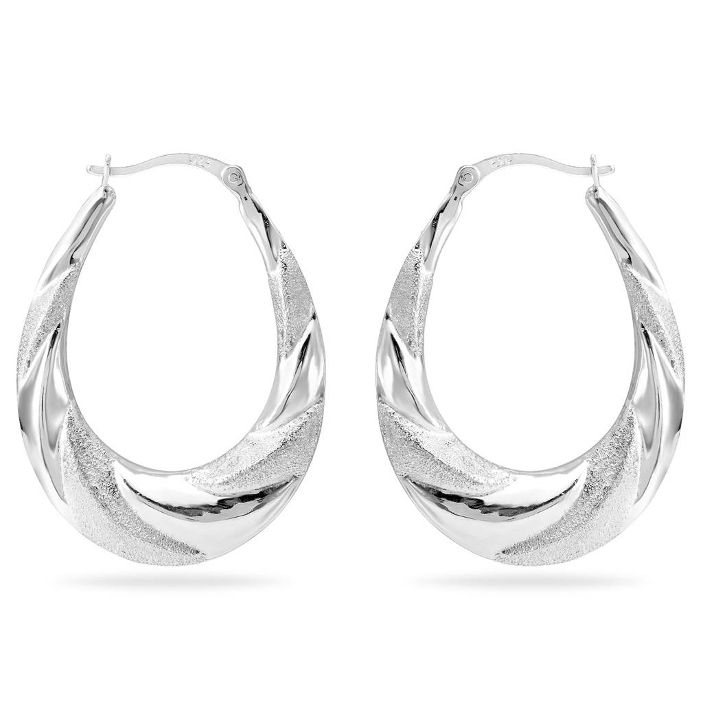 925 Sterling Silver Anti Tarnish Small Hoop Earrings Classic Diamond-Cut Huggie Jewellery Collections Navratri Gift  : PF17E55