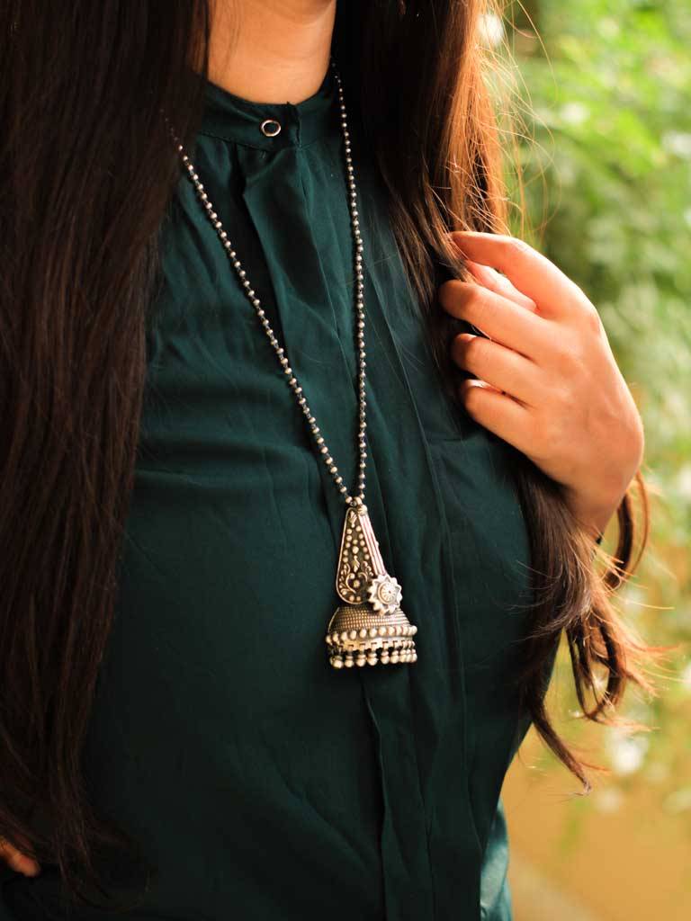 Anvaya Jhumka Daana Art Necklace : SE603-2