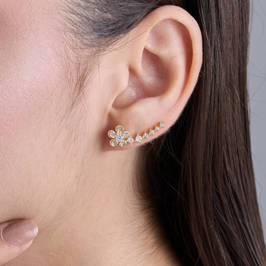 Kushal'S Fashion Jewellery White Gold-Plated Party Zircon Drop Earrings-186019 : 443602