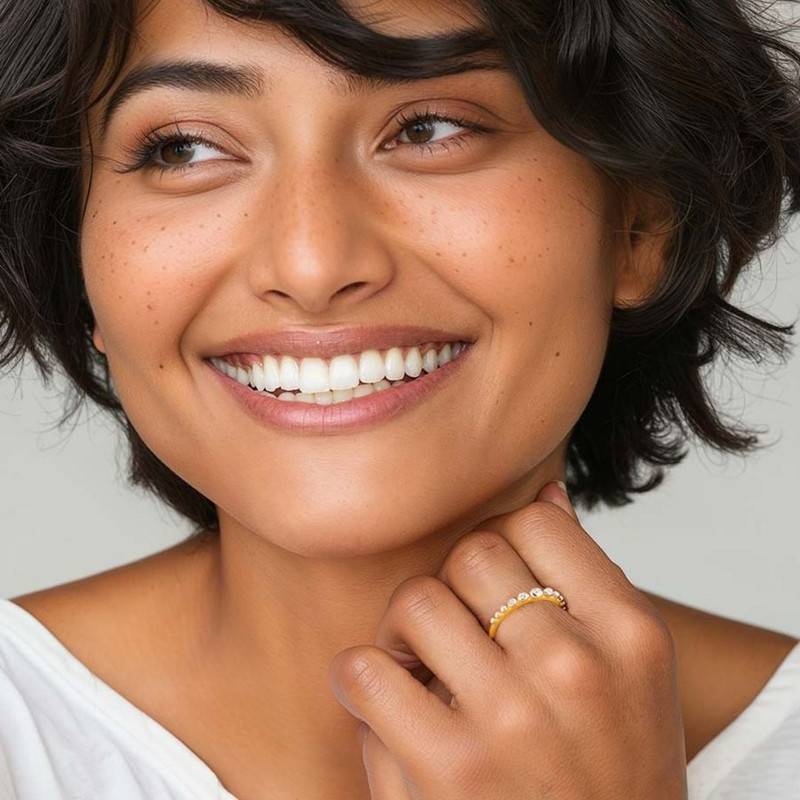 Growth Ring-18K Gold Vermeil Sterling Silver : TSRI-GRO-13-18G-14002