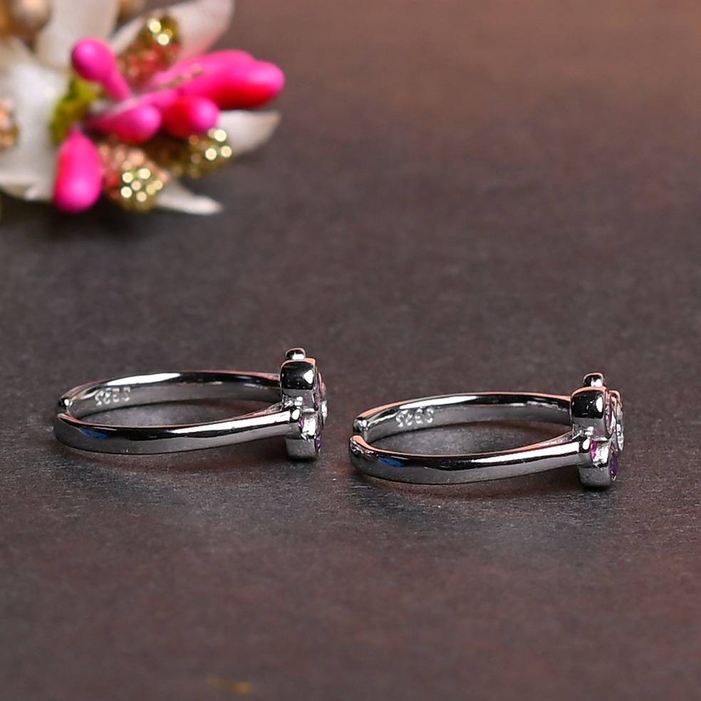 Gem Bubble Burst Toe Rings : SKU1030