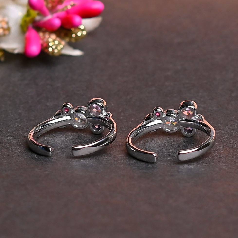 Gem Bubble Burst Toe Rings : SKU1030