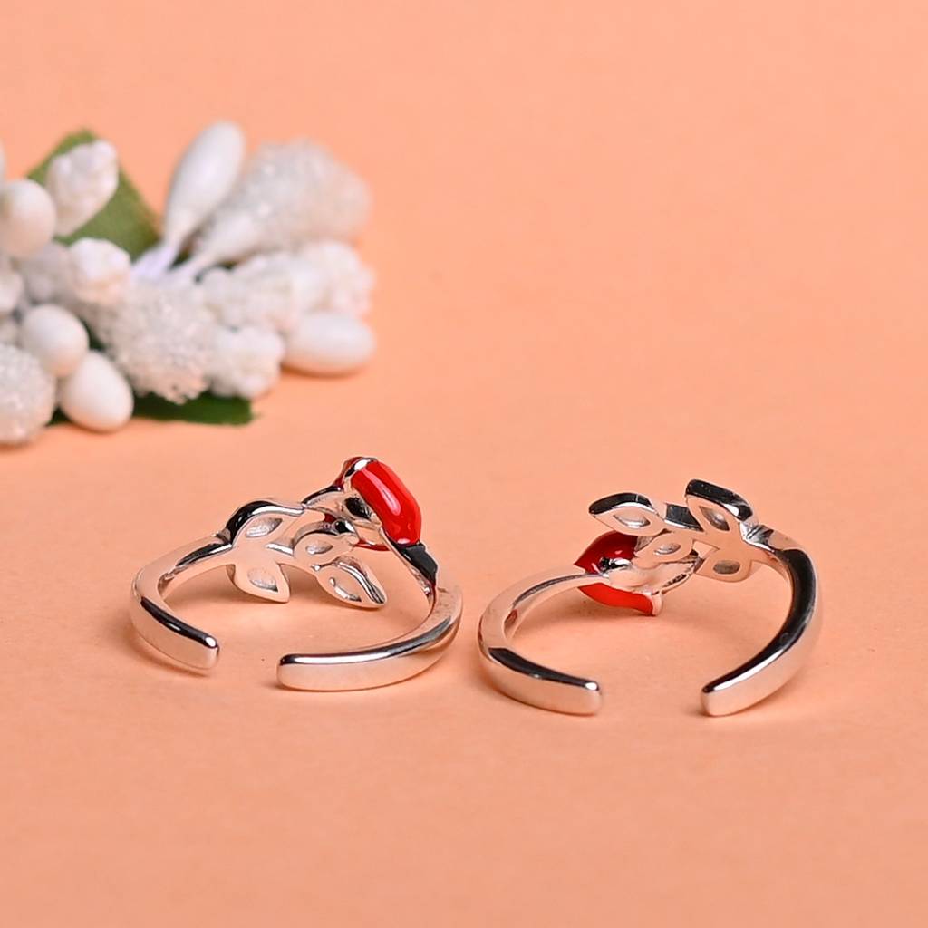 Rose Garden Whisper Toe Rings : SKU1038