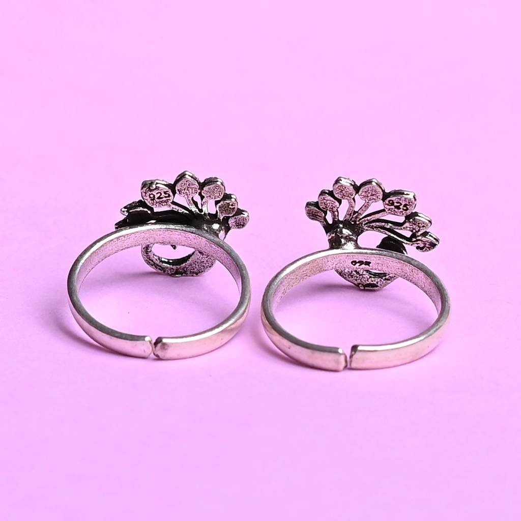 Peacock Grove 92.5 Silver Toe Ring : SKU1066