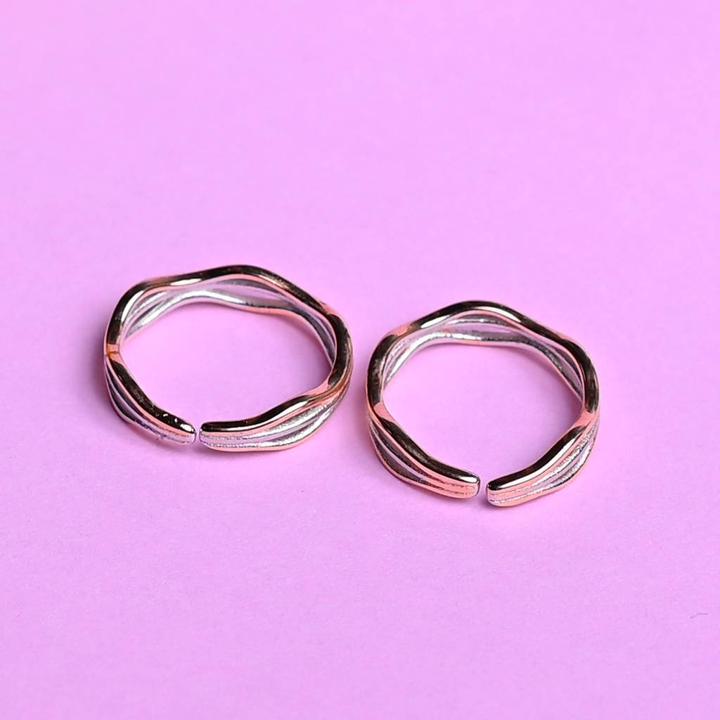 Wave Fusion 92.5 Silver Toe Ring : SKU1069