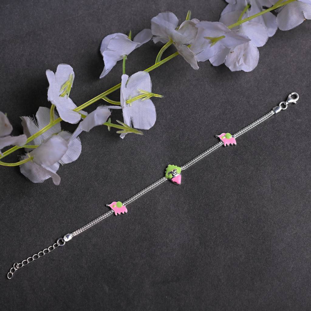 Dino Dash Silver Bracelet Set : SKU1077