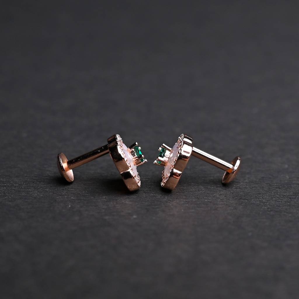 Clover Silver Studs : SKU1093