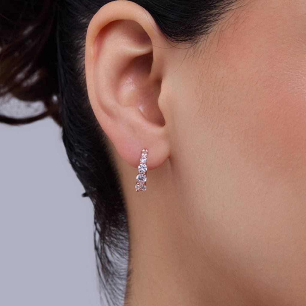 Kushal'S Fashion Jewellery -Plated Party 92.5 Sterling Silver Hoops & Huggies-180926 : 432576