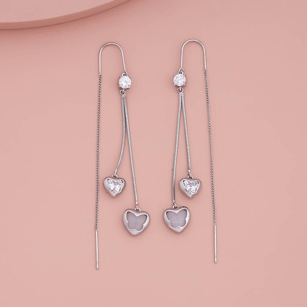 Kushal'S Fashion Jewellery Party Zircon Drop Earrings-185915 : 443387