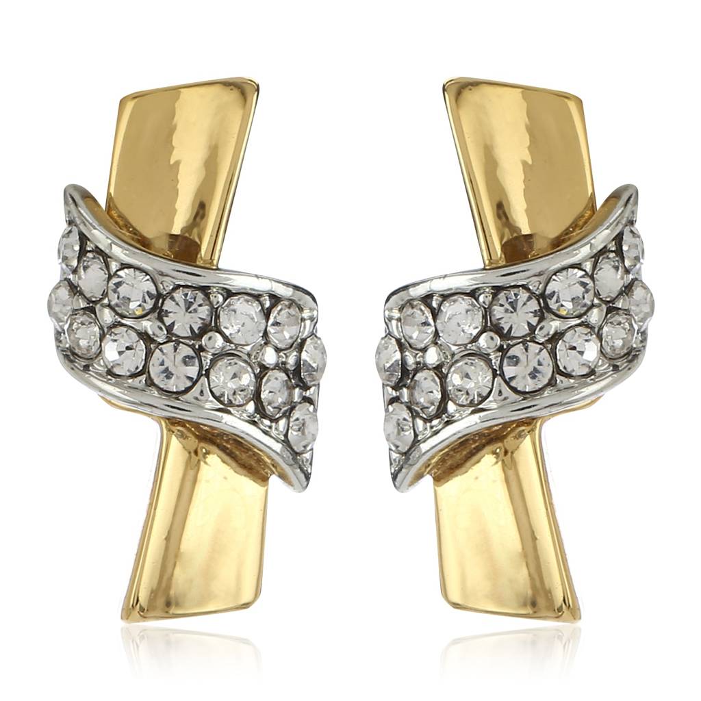 Estele Gold & Rhodium Plated Beautiful Pendant Set With Crystals For Women : 5942NKER